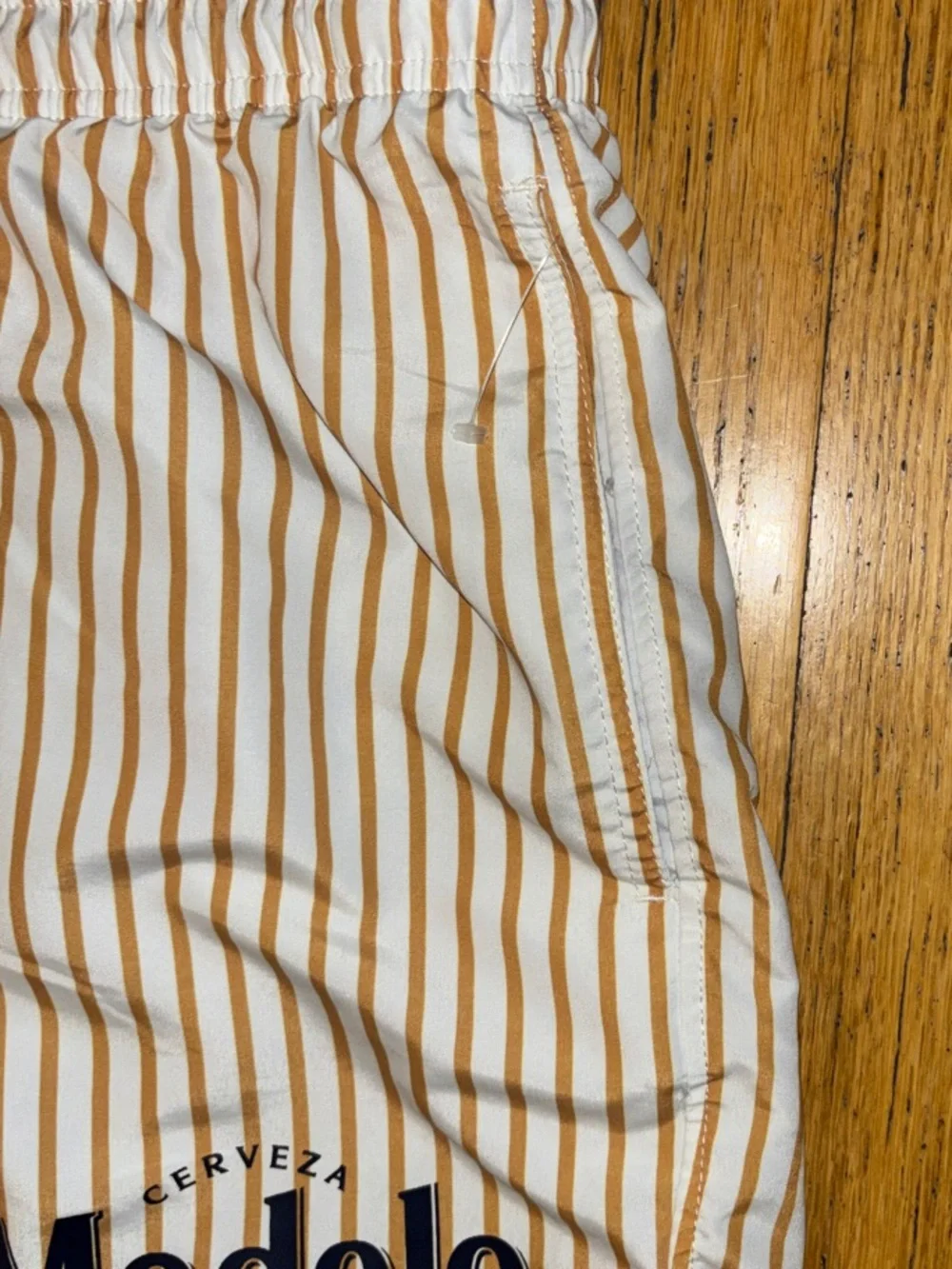 Cerveza Modelo 1925 Striped Swim Trunks - Small